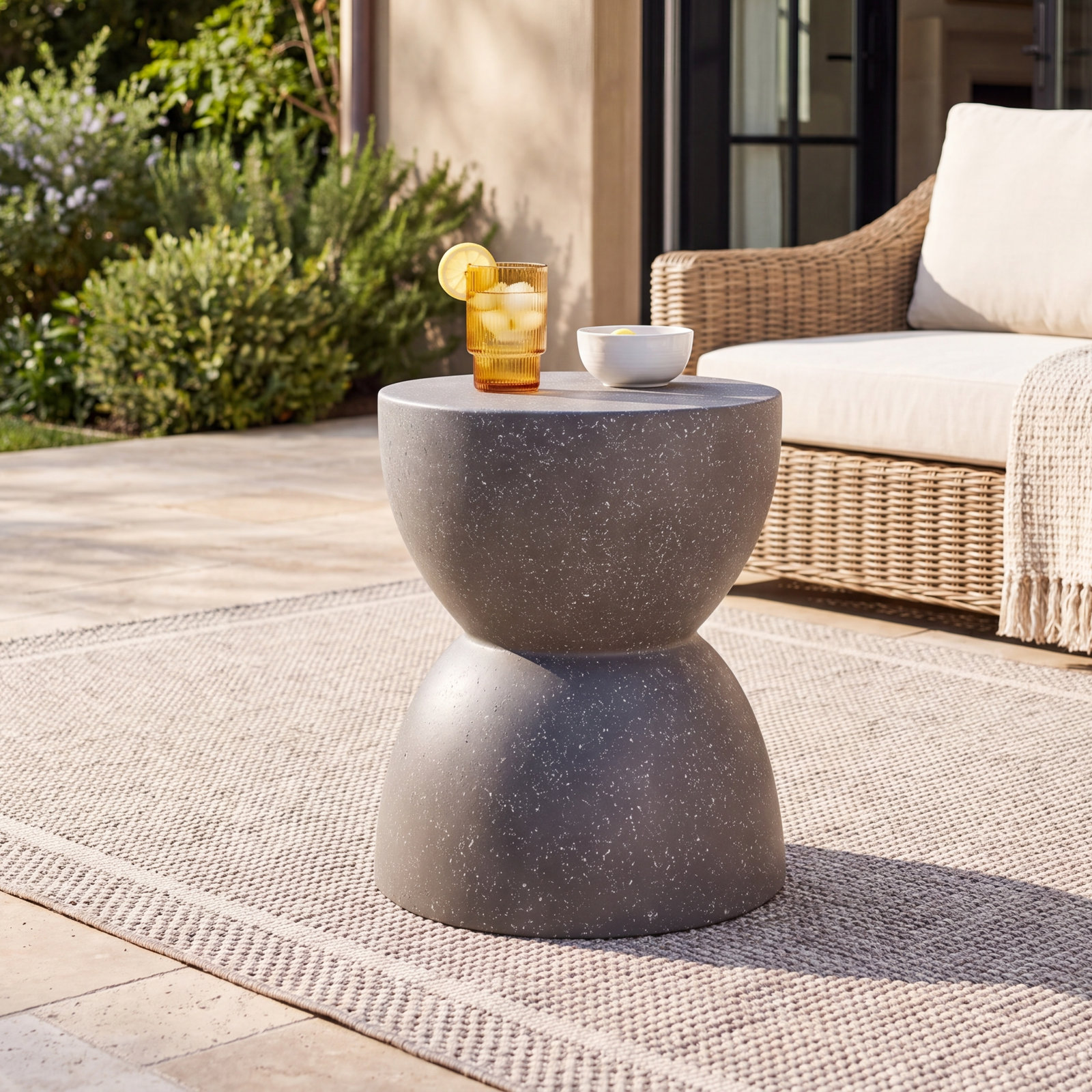 15.75'' Concrete Outdoor Table