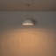 Luminaire suspendu en forme de dôme creux - cadre en métal à 3 lumières, réglable de 12 à 90 po, finition dorée / blanche-118676051-118676049