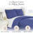Southshore Fine Linens Southshore Basics Duvet Cover Set in Denim, Double-Brushed Microfiber Bedding with Hidden Zipper Closure and Corner Ties, 1 Pillow Sham, Twin/Twin XL-993066932-993066925