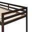 Lit mezzanine simple avec glissade, structure en bois de pin massif, sans sommier, glissade en bois massif de 6 ans et plus, fondation,-919389965