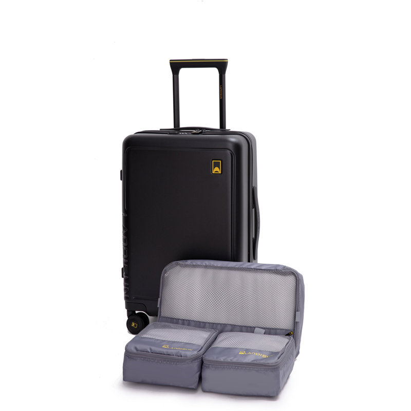 3 pièces, sac de rangement doublé, bagage trois pièces, valises à roulettes, valise de transport légère en ABS, bagage rigide