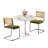 Space Saving 24 Inch Round Dining Set, 3-piece Table With Rattan Back Chairs-300931693-300931692
