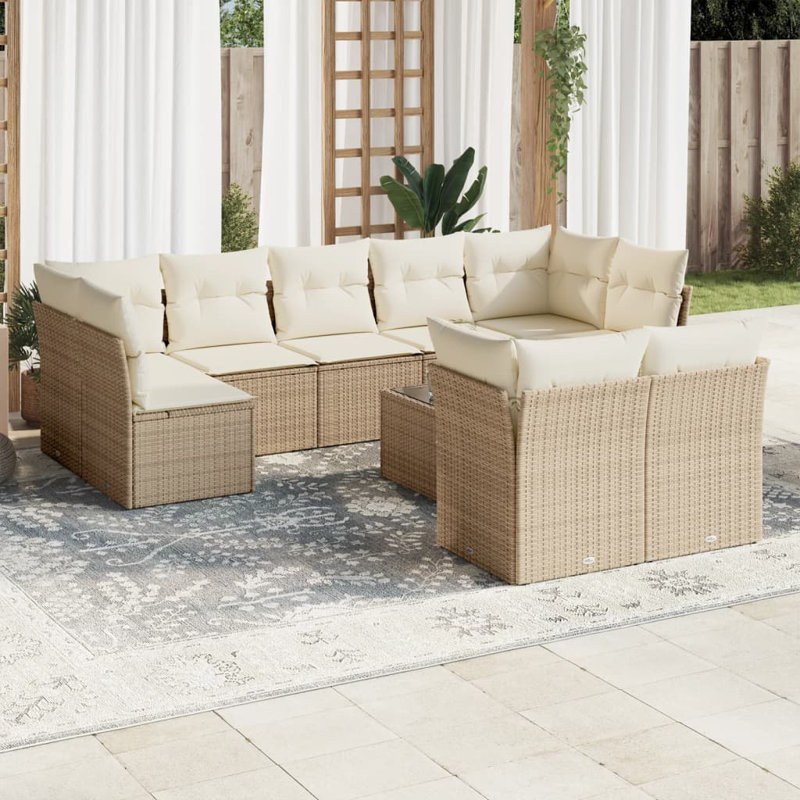 Vidaxl Garden Sofa Set Beige