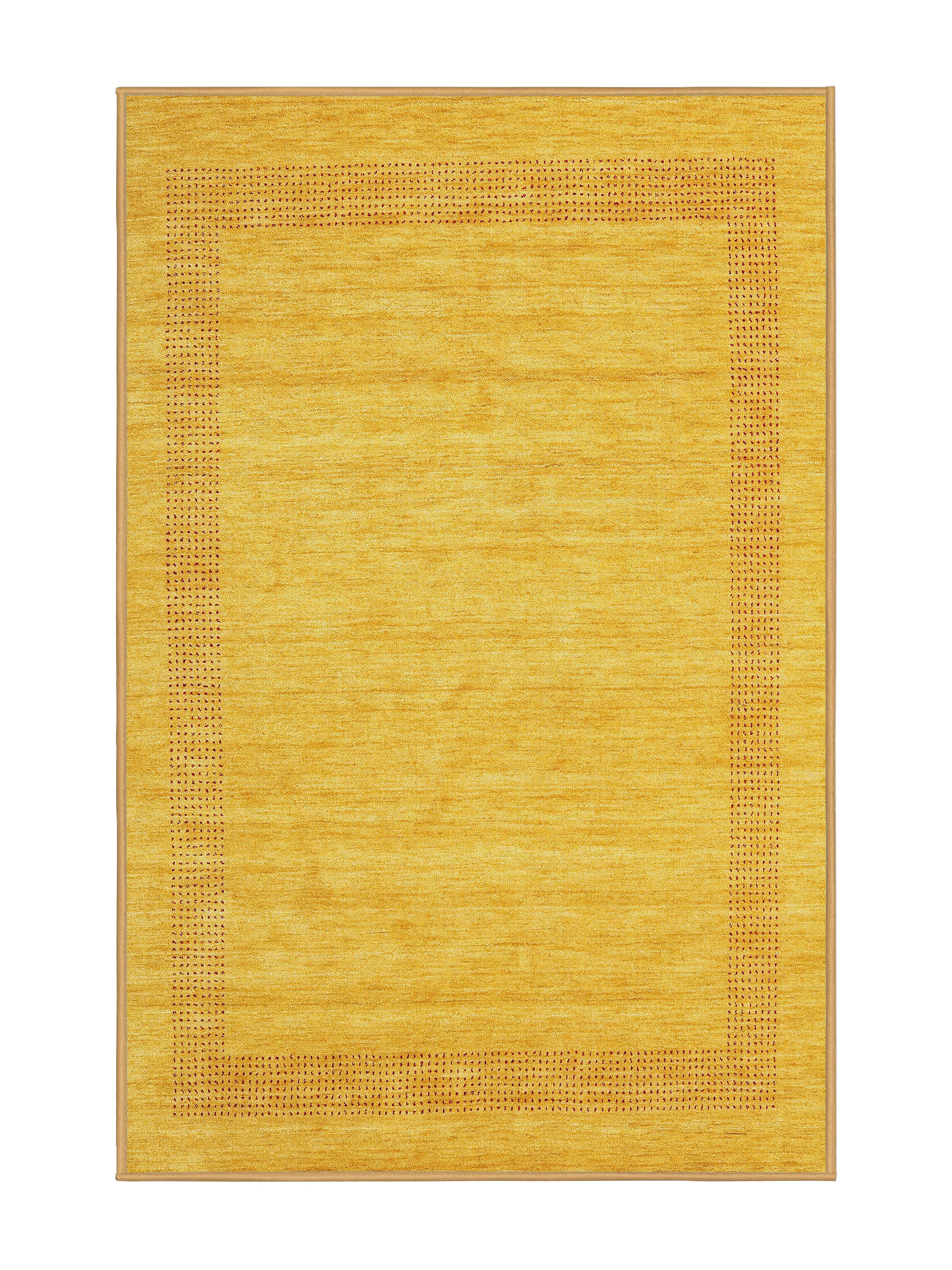 Yellow Rectangular Rug East Urban Home Contemporary Yellow Area Rug | Wayfair