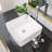 Beslend 15'' Ceramic Square Bathroom Sink