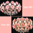 Jenesse 5 - Light Dimmable Romantic Drum Chandelier With Crystal Decorations
