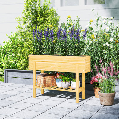 Wood Raised Garden Bed