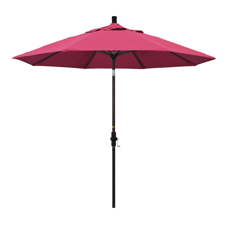 Parasol 9 'Market Sunbrella, Toile Sunbrella® rose vif