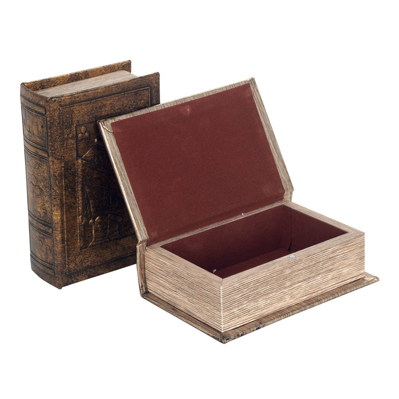 Chachere 2 Piece Medium Density Fiberboard (MDF) Decorative Box Set