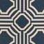 Tapis intérieur / extérieur bleu marine / beige Arneshia-786149244