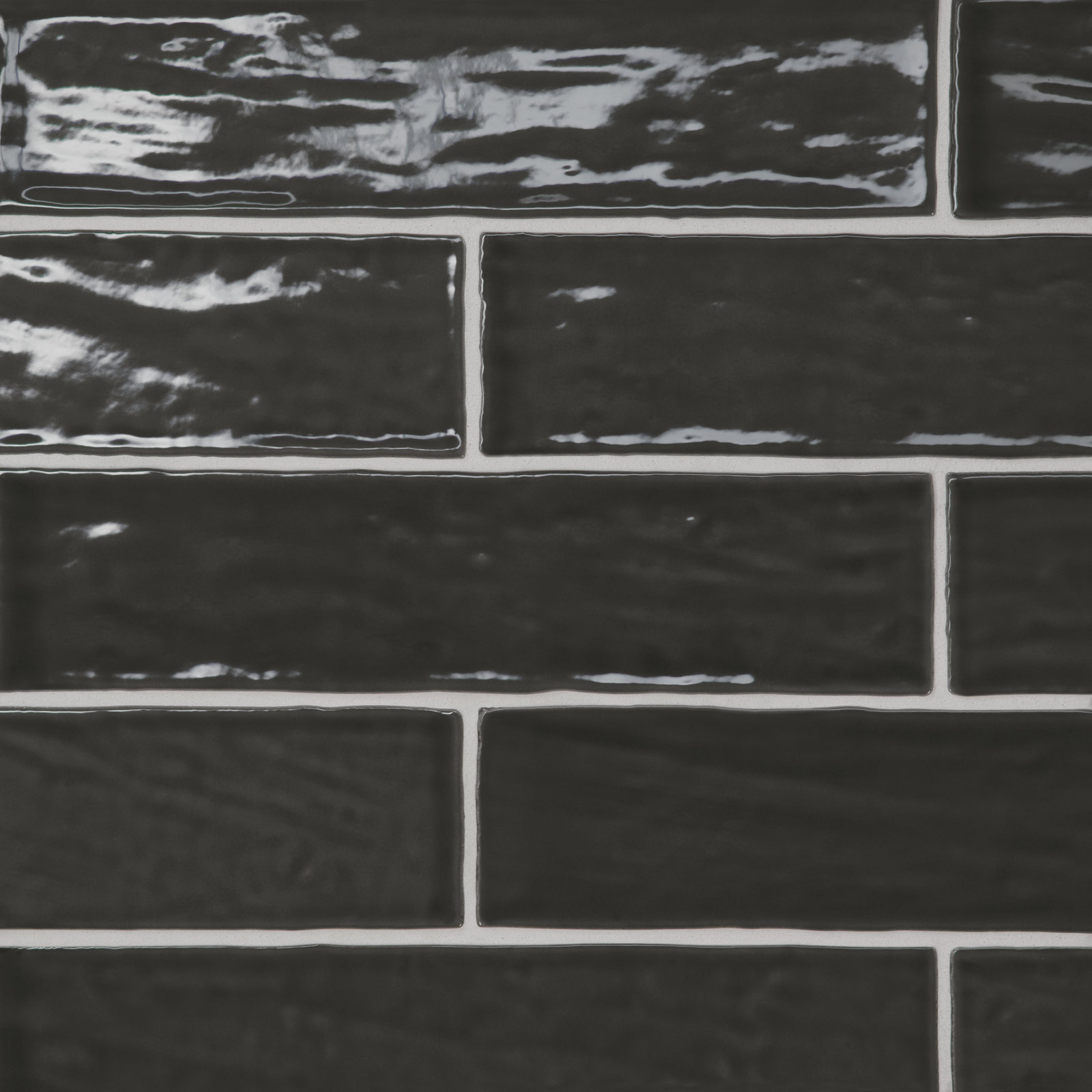 Marin 2.5" x 10" Porcelain Subway Tile, Black Sea