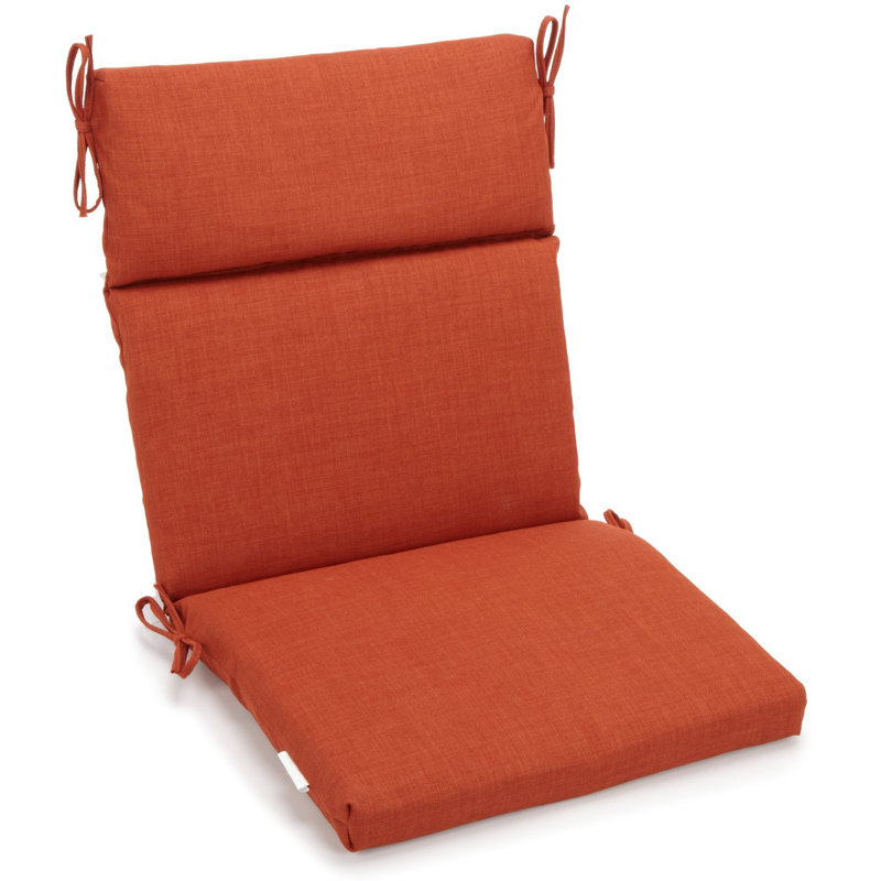 Outdoor 3'' Seat / Back Cushion, Cinnamon, 22" W x 45" D