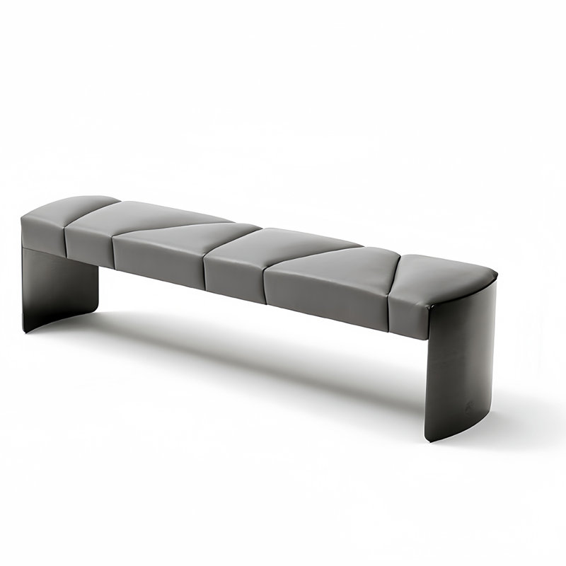 Banc rembourré Minimalist Light Luxury, H 16,53 po x l 78,74 po x P 15,74 po