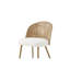 Ensemble de 4 chaises de salle à manger confortables, en métal rotin, pour cuisine moderne Boho
