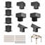 VEVOR Black Steel Hardware