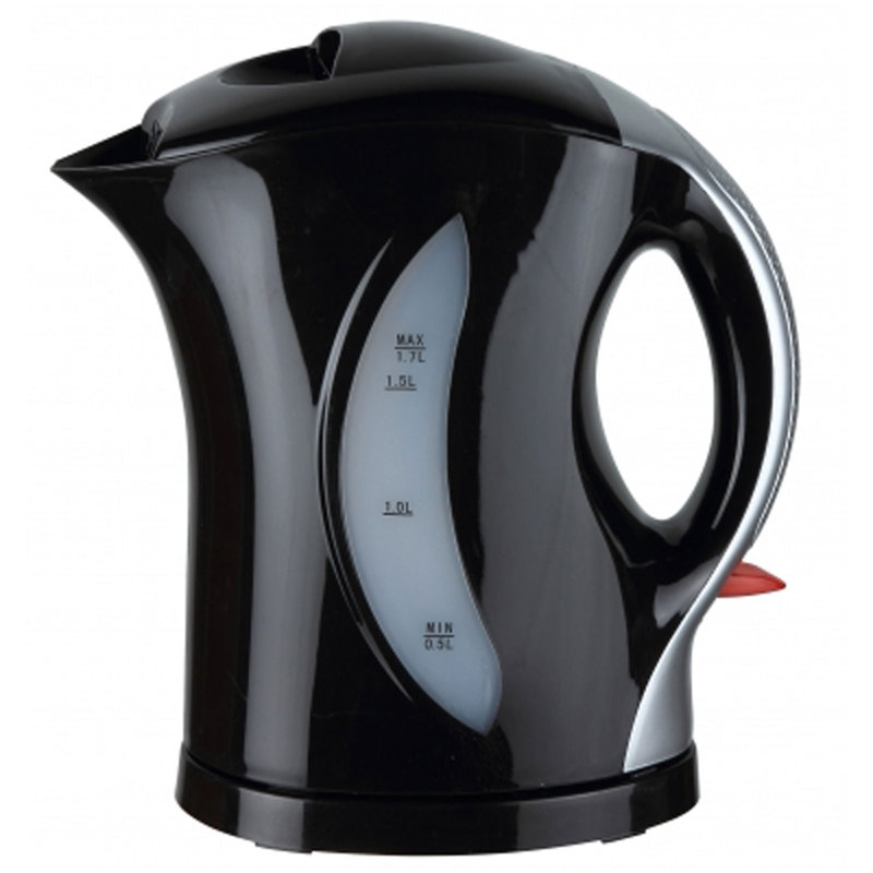 1.7 Liter Black and Silver Cordless Electric Tea Kettle