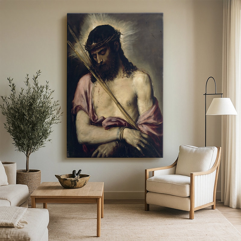 Toile tendue Ecce Homo - Gallery par Titian, 32 x 48