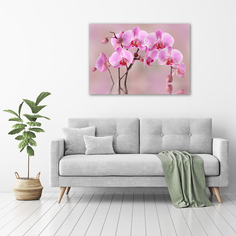 Pink Orchid - Wrapped Canvas Print
