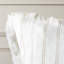 Bertie/Bert Fringed Linen Throw Pillow in Ivory/Natural