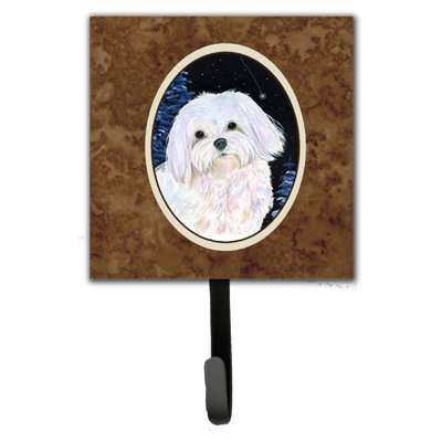Porte-laisse et crochet mural starry night