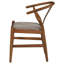 Chaise d'appoint en bois Hykeem Wishbone