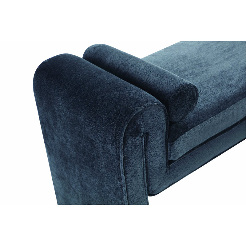 Banc d'appoint en chenille, Noir