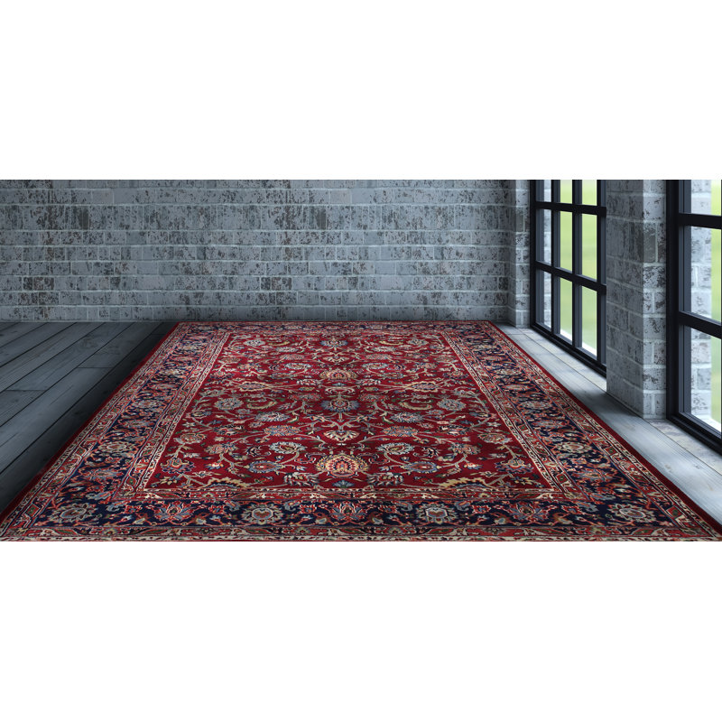 Babacer Wool Oriental Rug, Rectangle 4' x 6'