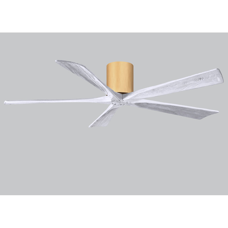 Ventilateur à pales encastré 5 pales Irene, Blanc mat, Finition du boîtier du ventilateur, Naturel