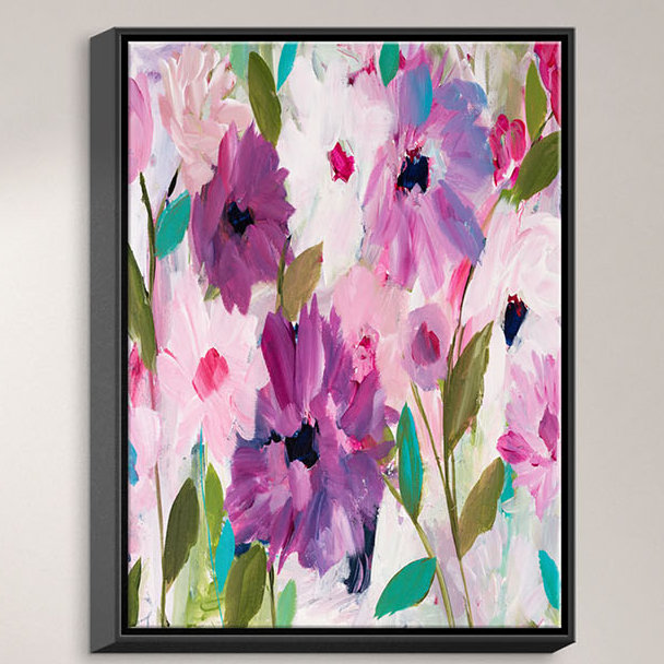 «Blossoming Flowers Framed», reproduction sur toile, H 36 po x l 24 po x P 1,5 po, Toile tendue