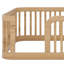 Structure de lit en bois avec clôture-550860512