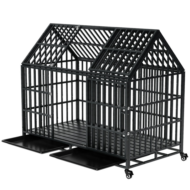 Cage pour chien robuste 52 po avec toit