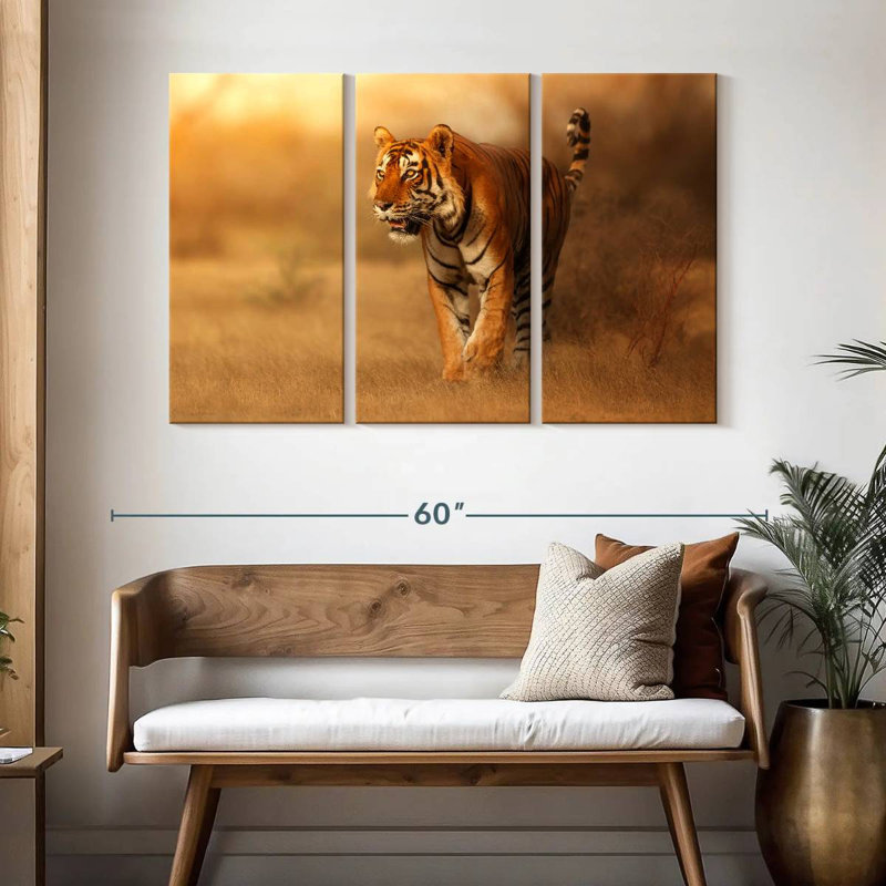 Hunting Tiger, 32" H x 50" W