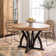 Rustic Modern Round Pine Wood Dining Table