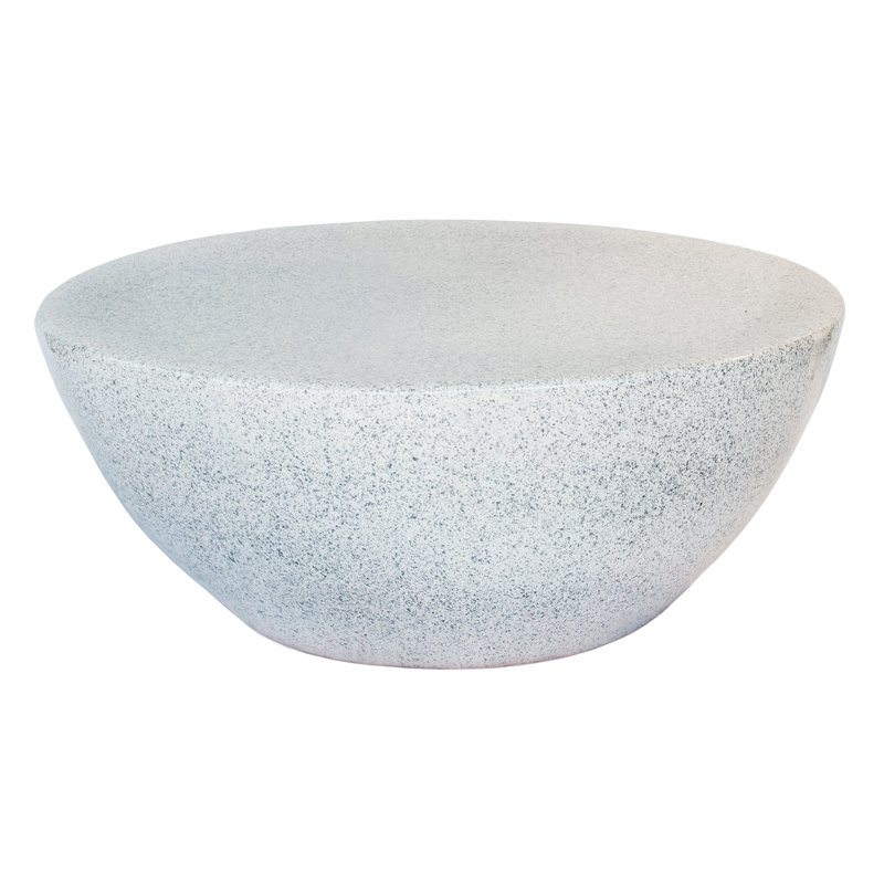 Perpetual Outdoor Round Coffee Table, Charcoal Gray, Charcoal Gray