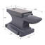 Enclume en fonte de 55 lb (25 kg), avec pavillon carré et base stable, pour plier, façonner et tordre, gris