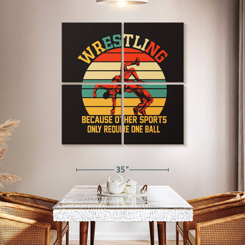 Sireci Guts To Wrestle, 45" H x 45" W