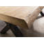 Solid Wood Top Metal Base Dining Table-64126007-64126008-64126012