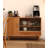 Scandinavian-style Oak & Glass Sideboard