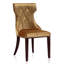 Chaise d'appoint en velours et hêtre Reine-115235574