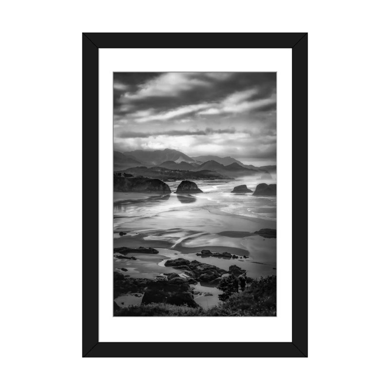 «Coastal Dawn» par Don Schwartz - Estampe numérique sur toile tendue avec châssis, H 32 po x l 24 po x P 1 po, Blanc