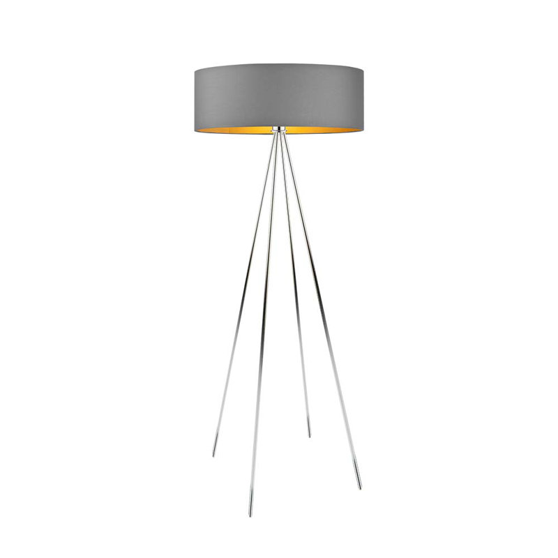 Randal 157cm Tripod Floor Lamp, Grey, Grey