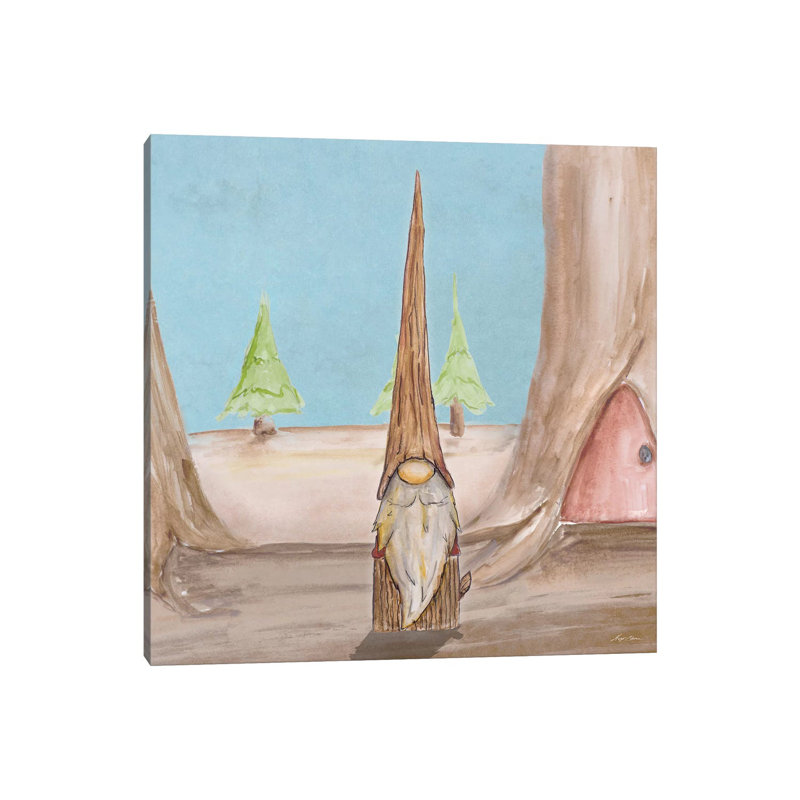 Gnoming Around II by Hugo Edwins - Wrapped Canvas Print, 30.48 cm H x 30.48 cm W