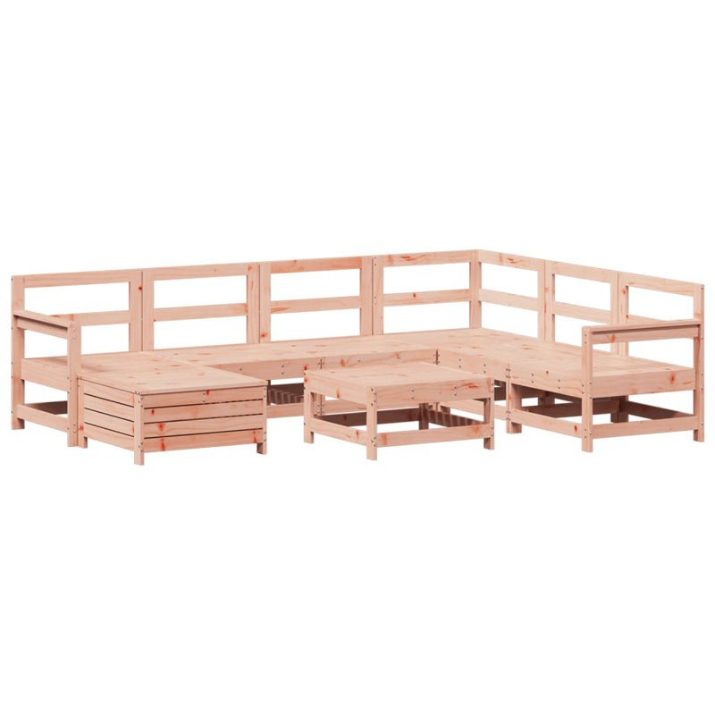 Wicker 6 - Person Garden Lounge Set