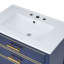 Ensemble de meuble-lavabo 30 po bleu / blanc avec deux tiroirs-2062490469