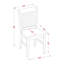 3 Piece Dining Room Furniture Set Contains a Rectangle Wooden Table with Butterfly Leaf and 2 Linen Fabric Kitchen Dining Chairs, Oak-700570022-720327746