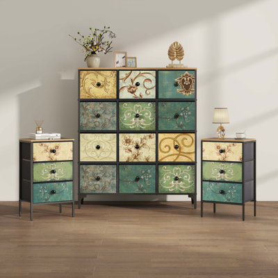 Dresser And Nightstand Set, Nightstand Set Of 2, 12 Drawer Bedroom Dresser, Bedroom Set Furniture