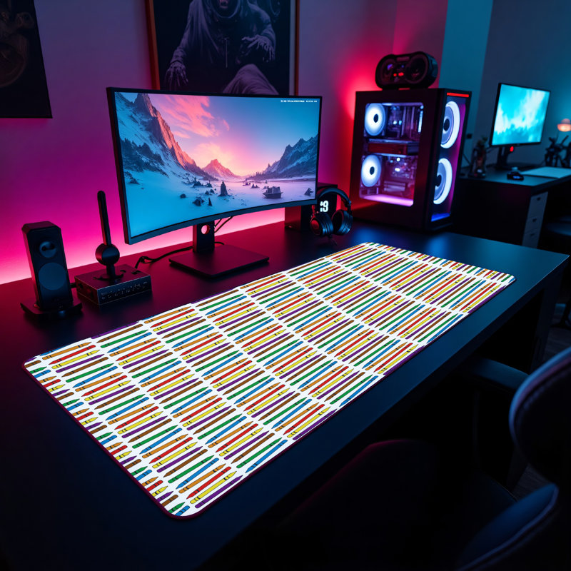 Polyester Desk Pad, 14.4x12.1