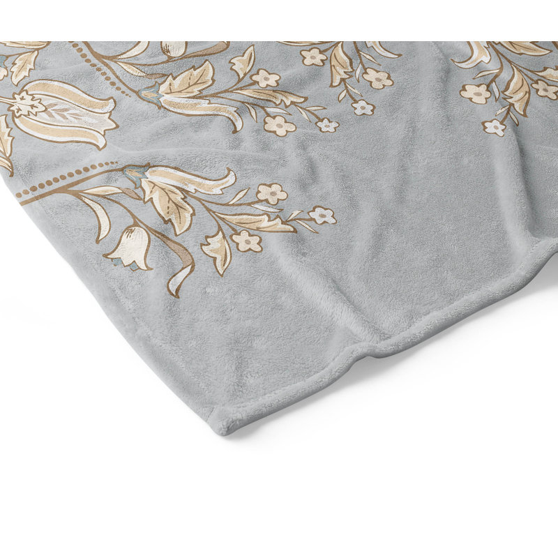 Jeté en polaire Rumi Velveteen, L 60 po x l 50 po, Gris