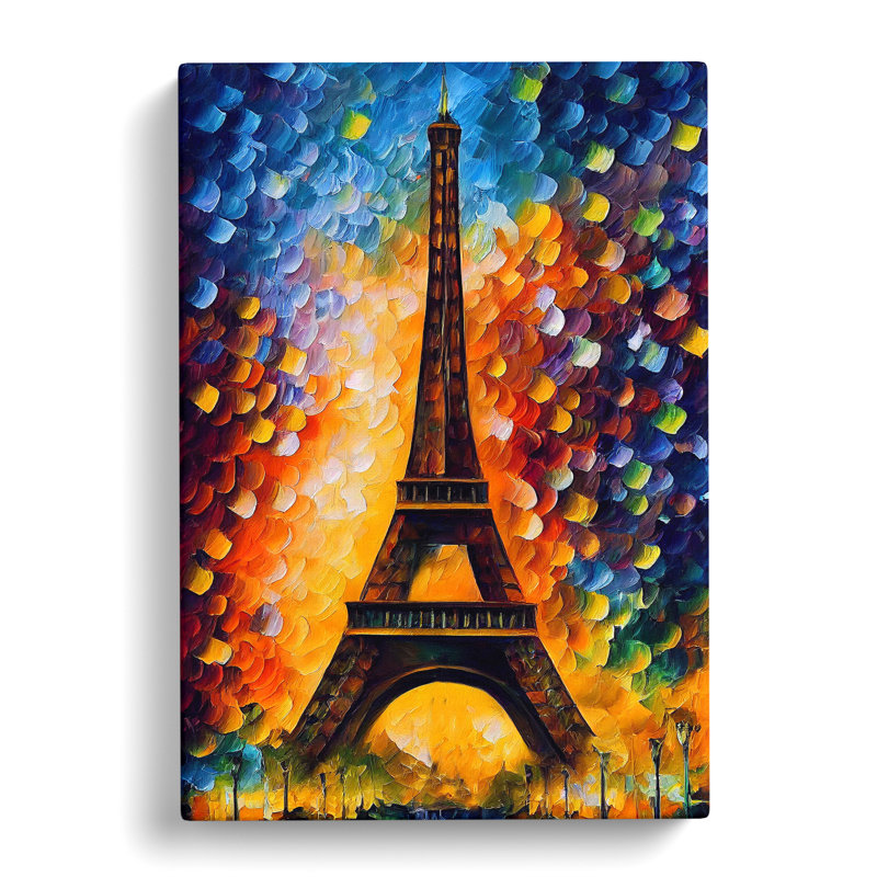 Eiffel Tower In Paris No.2 - Wrapped Canvas, 76cm H x 50cm W x 3cm D