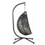 Fauteuil à œufs suspendu d'intérieur et d'extérieur, support en fer, coussin de tête réglable, espace confortable, processus d'assemblage simple-923760101-923760103